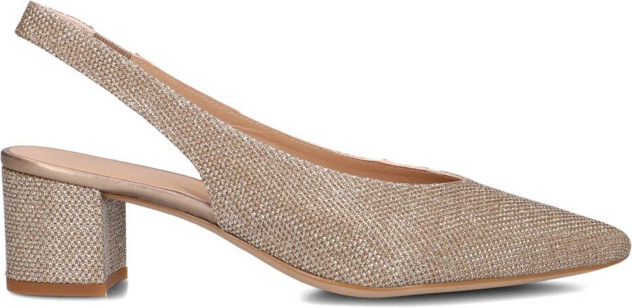 UNISA Slingbacks Dames Jensen Maat: 39 Materiaal: Textiel Kleur: Goud