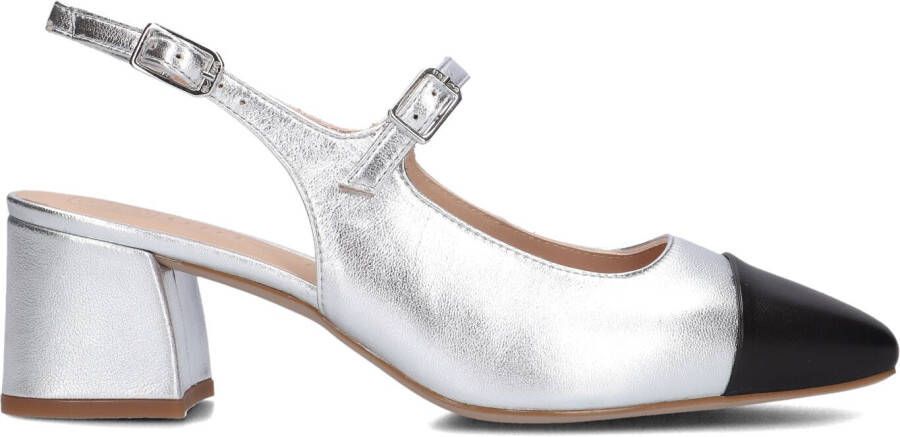 UNISA Slingbacks Dames Lumis Maat: 41 Materiaal: Leer Kleur: Zilver