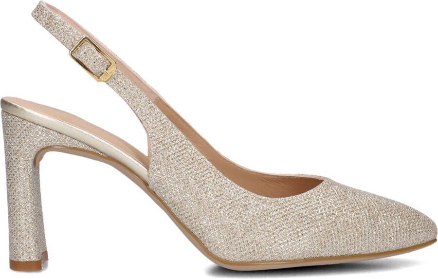 UNISA Slingbacks Dames Winna Maat: 39 Materiaal: Textiel Kleur: Goud