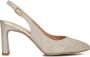 UNISA Slingbacks Dames Winna Maat: 39 Materiaal: Textiel Kleur: Goud - Thumbnail 3