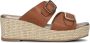 UNISA Slippers Dames Kiomi Maat: 39 Materiaal: Leer Kleur: Bruin - Thumbnail 3