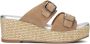 Bruin Tinten Kiomi Slippers Dames Taupe - Thumbnail 3