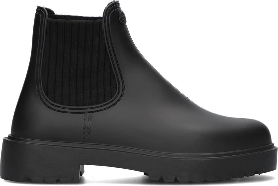 UNISA Chelsea Boots Dames Feliz Rubber Zwart