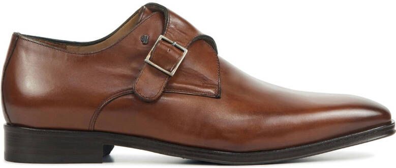 Floris van Floris van Bommel Van Bommel Instappers Heren Gespschoenen Herenschoenen Leer SBM-30146 Cognac - Foto 5