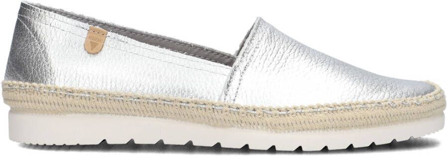 VERBENAS Espadrilles Dames Noa Maat: 41 Materiaal: Leer Kleur: Zilver