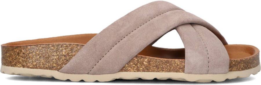 VERBENAS Slippers Dames Riot Maat: 42 Materiaal: Leer Kleur: Taupe