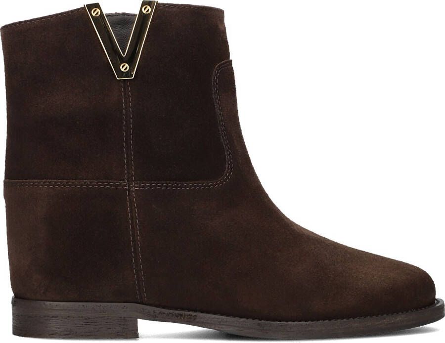 VIA ROMA 15 Enkellaarsjes Dames Santa Monica 2576 Maat: 37 5 Materiaal: Suède Kleur: Bruin - Foto 3