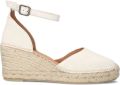 VIA VAI Sandalen met Hak Dames Flora Braid Suède Beige - Beige/Wit