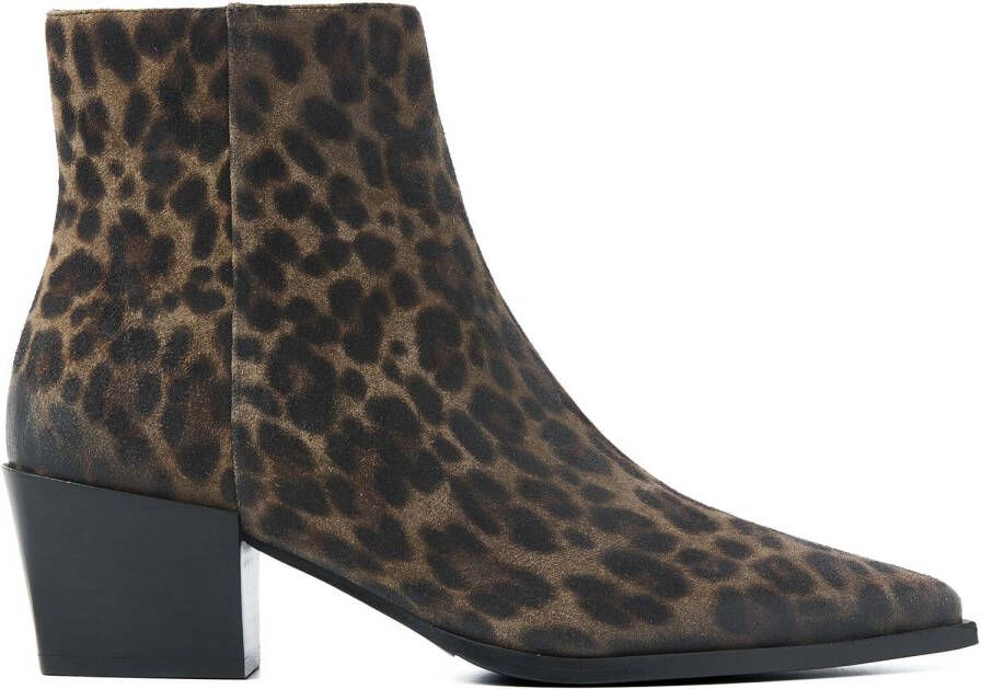 VIA VAI Enkellaarsjes Dames Kate Malina Maat: 38 Materiaal: Suède Kleur: Bruin