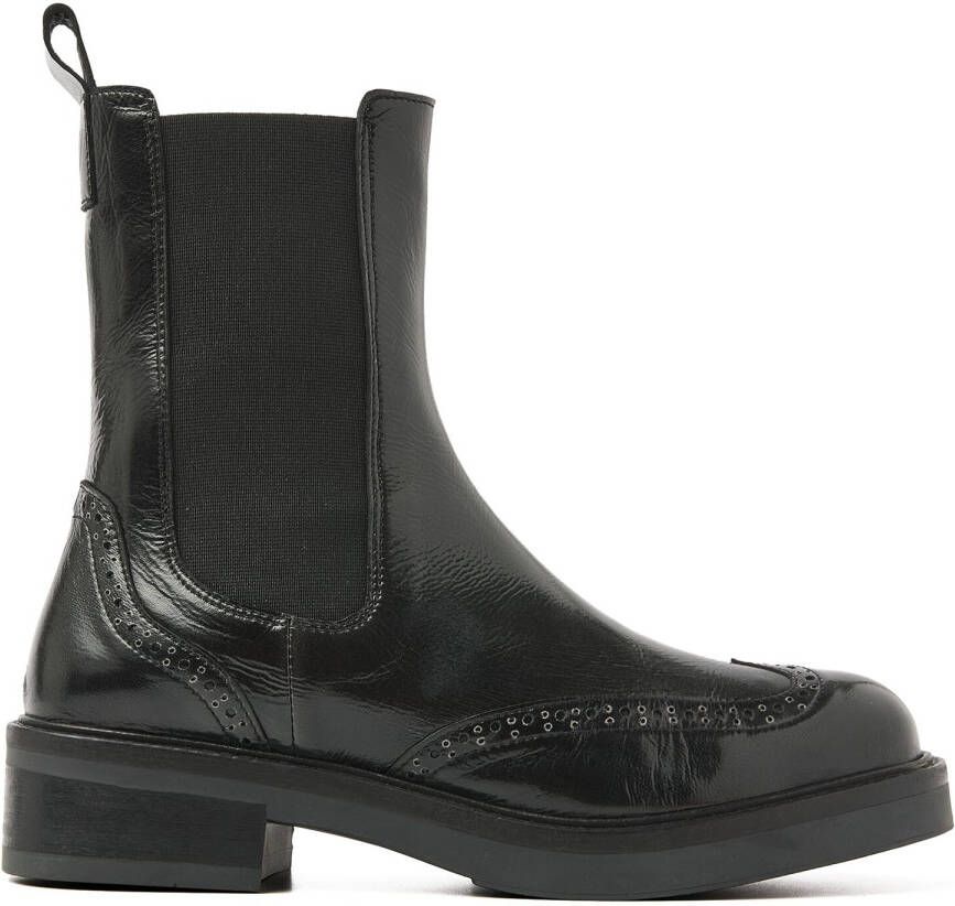 VIA VAI Enkelboots Dames Lucia Gina Maat: 42 Materiaal: Leer Kleur: Zwart - Foto 3