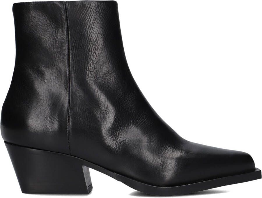 VIA VAI Enkellaarsjes Dames Do Cassidy Maat: 39 Materiaal: Leer Kleur: Zwart