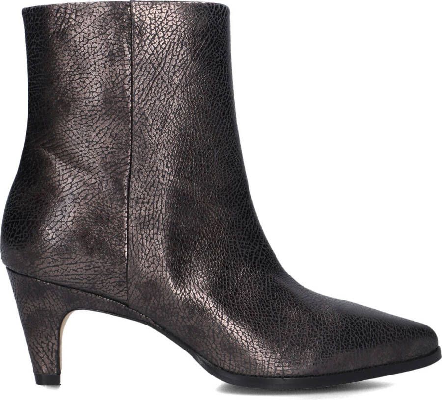 VIA VAI Enkellaarsjes Dames Lina Jackson Maat: 40 Materiaal: Leer Kleur: Grijs