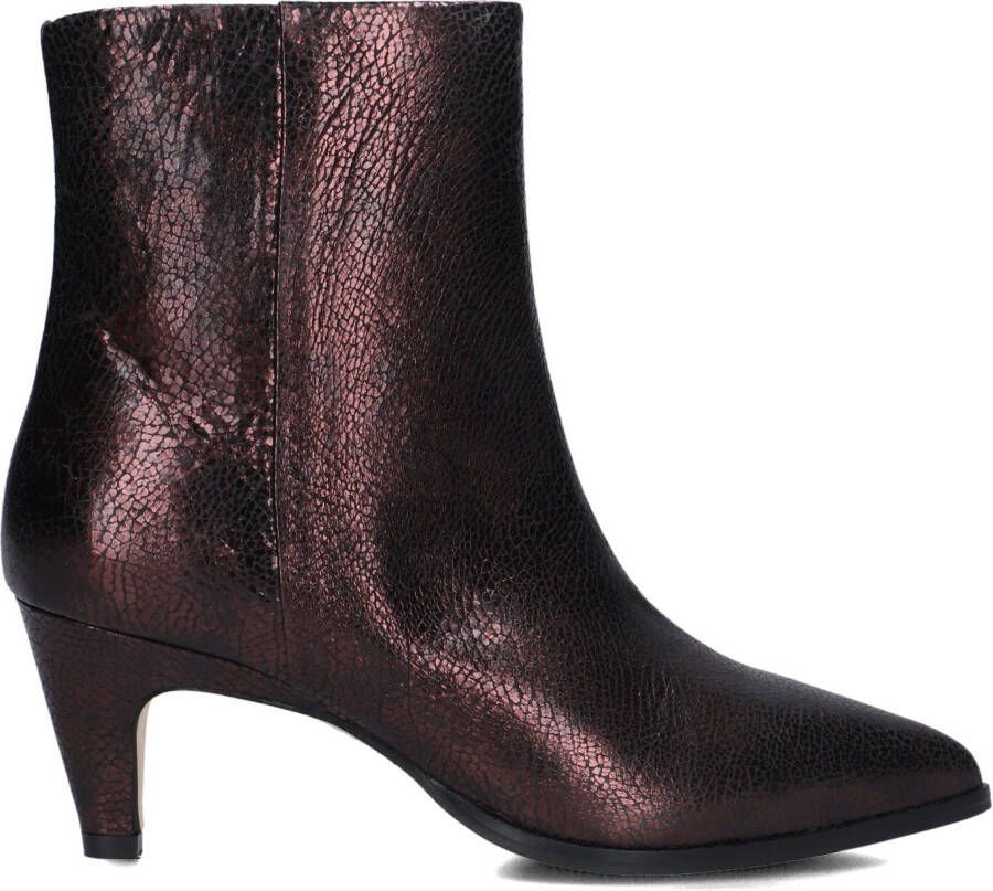 VIA VAI Enkellaarsjes Dames Lina Jackson Maat: 40 Materiaal: Leer Kleur: Paars - Foto 2