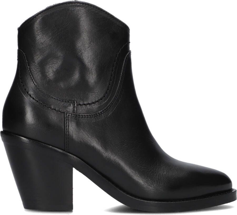 VIA VAI Enkellaarsjes Dames Mara Denver Maat: 39 Materiaal: Leer Kleur: Zwart - Foto 2