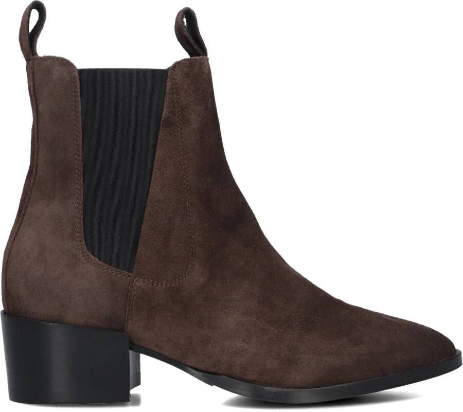 VIA VAI Enkellaarsjes Dames Rose Andrew Maat: 42 Materiaal: Suède Kleur: Bruin