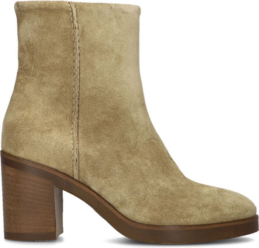 VIA VAI Enkellaarsjes Dames Taara Enkel Maat: 40 Materiaal: Suède Kleur: Beige