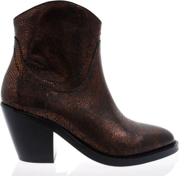 VIA VAI Enkellaarsjes Dames Mara Denver Maat: 36 Materiaal: Leer Kleur: Brons - Foto 3