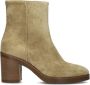 VIA VAI Taara Enkel Enkellaarsjes Enkelboots met rits Dames Beige - Thumbnail 3