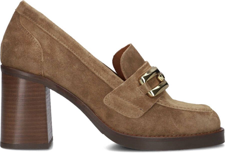 VIA VAI Instappers Dames Instapschoenen Damesschoenen Suède 61082 Avery Midden bruin - Foto 2