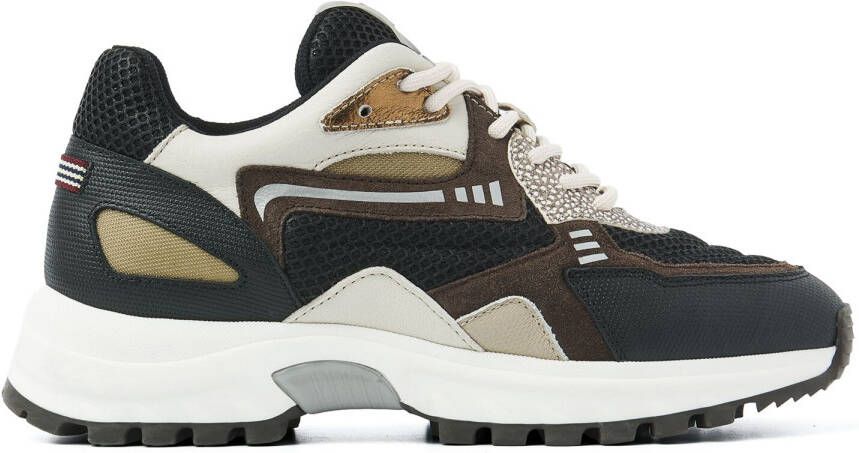 VIA VAI Lage Sneakers Dames Danae Noah Maat: 42 Materiaal: Leer Kleur: Zwart - Foto 2