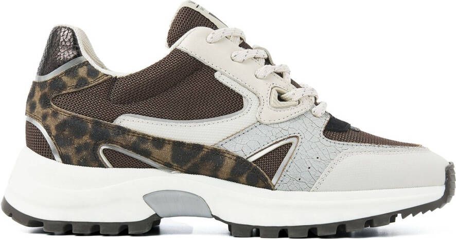 VIA VAI Lage Sneakers Dames Danae Vicky Maat: 42 Materiaal: Leer Kleur: Bruin - Foto 3