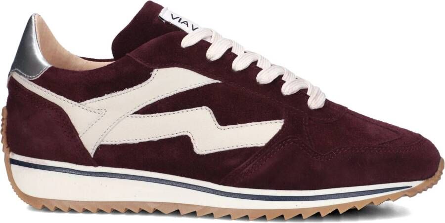 VIA VAI Lage Sneakers Dames Mikki Alex Maat: 39 Materiaal: Suède Kleur: Bordeaux - Foto 3