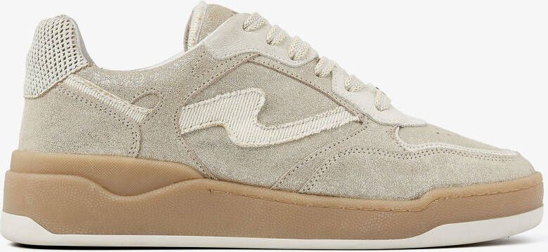 VIA VAI Lage Sneakers Dames Sam Levi Leer Goud