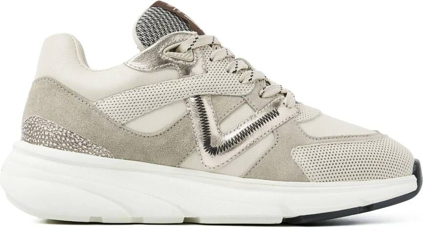 VIA VAI Lage Sneakers Dames Vic Kyro Maat: 36 Materiaal: Leer Kleur: Beige - Foto 2