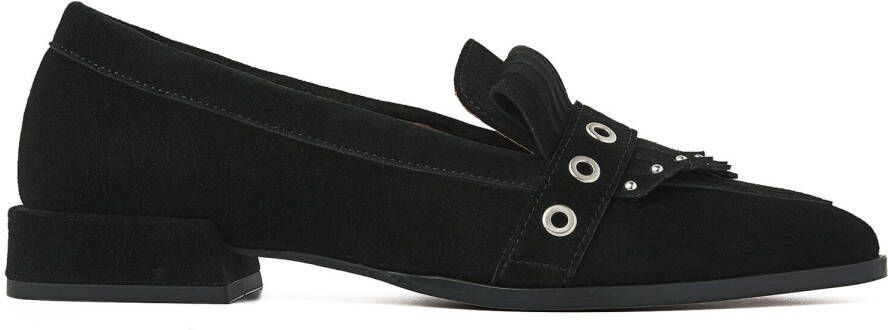 VIA VAI Loafers Dames Jazz Emily Suède Zwart