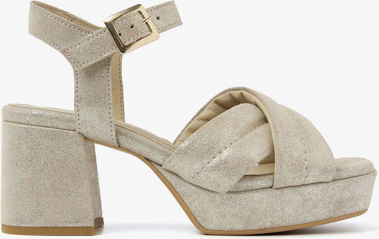 VIA VAI Sandalen Dames Cassia Gabriell Maat: 42 Materiaal: Leer Kleur: Goud