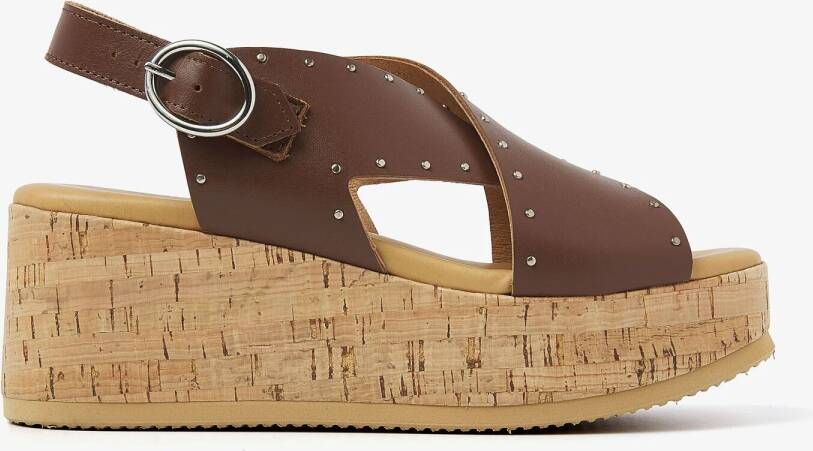 VIA VAI Sandalen Dames Sissel Elaine Maat: 41 Materiaal: Leer Kleur: Zand - Foto 2