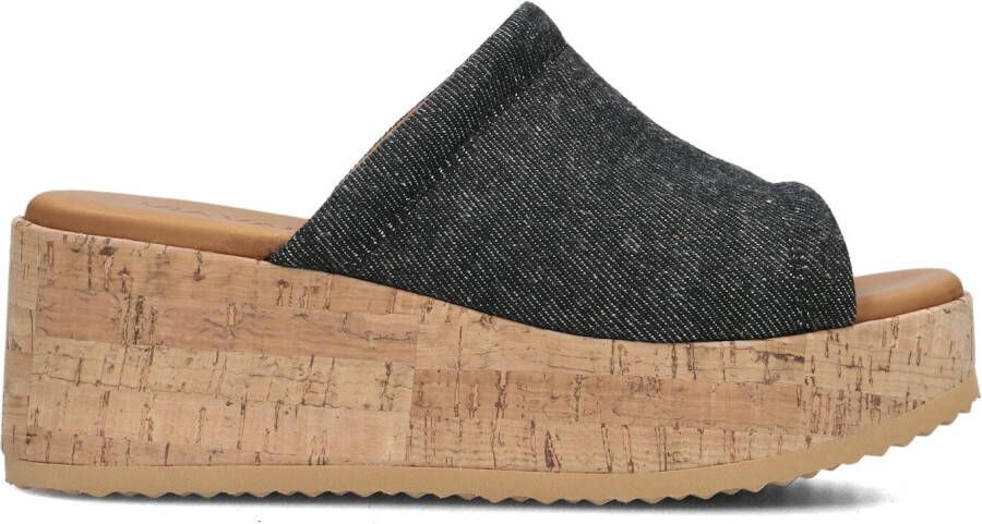 VIA VAI Slippers Dames Sissel Ryde Maat: 40 Materiaal: Denim Kleur: Zwart - Foto 4