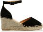 VIA VAI Flora Braid Espadrilles Zomer Schoenen Dames Zwart - Thumbnail 3