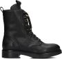 VIA VAI Veterboots Dames Juliette Abby Maat: 39 Materiaal: Leer Kleur: Zwart - Thumbnail 4