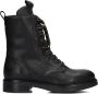 VIA VAI Veterboots Dames Juliette Abby Maat: 38 Materiaal: Leer Kleur: Zwart - Thumbnail 4