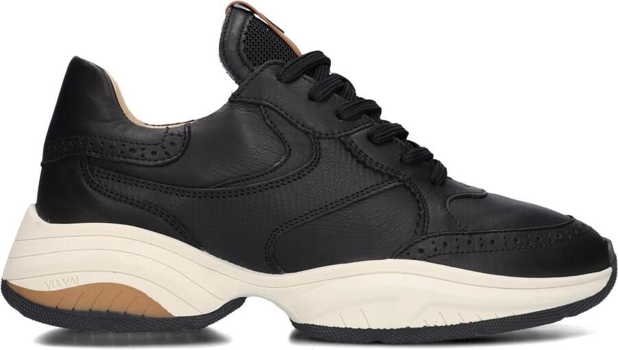 VIA VAI Lage Sneakers Dames Pepper Britt Maat: 36 Materiaal: Leer Kleur: Zwart - Foto 2