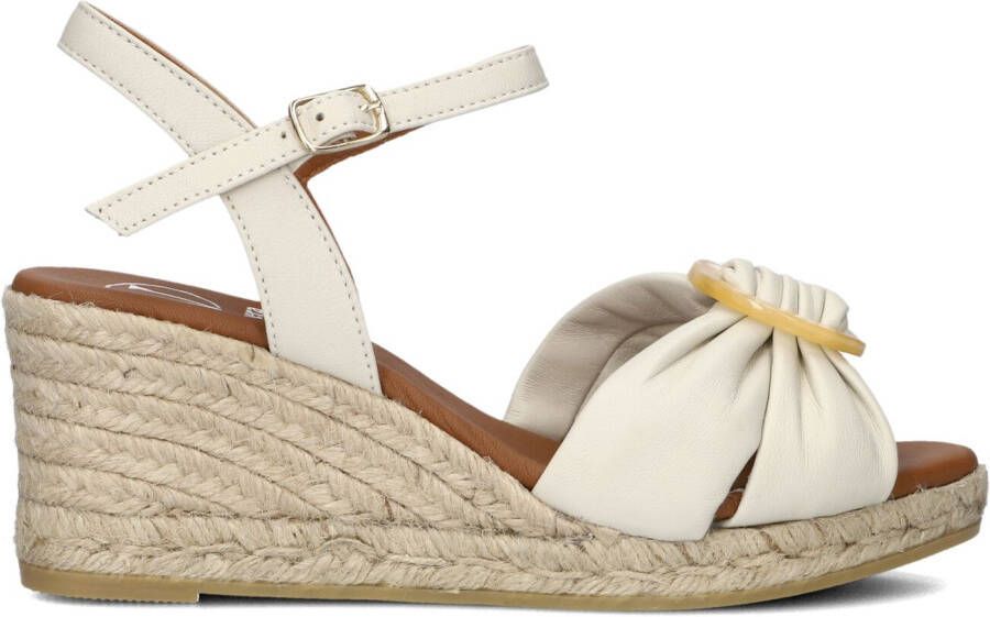 VIGUERA Espadrilles Female Instappers Damesschoenen Leer 2043 Gebroken wit - Foto 3