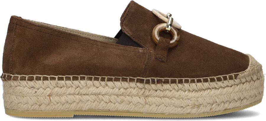 VIGUERA Espadrilles Dames 2292 Maat: 40 Materiaal: Suède Kleur: Bruin