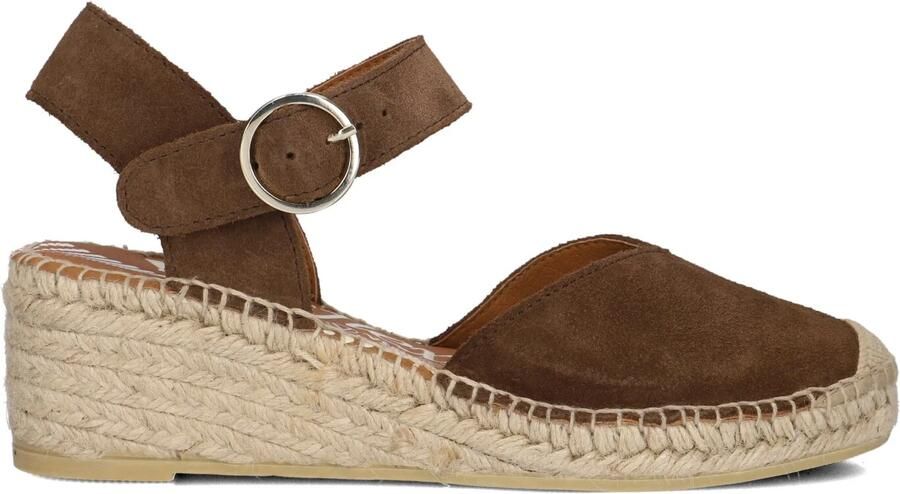 VIGUERA Sandalen met Hak Dames 2381 Maat: 38 Materiaal: Suède Kleur: Bruin