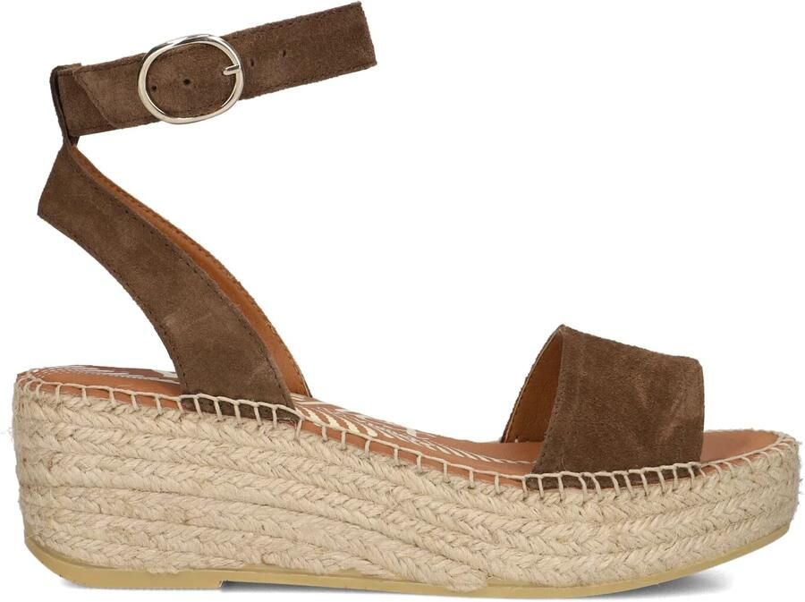 VIGUERA Sandalen met Hak Dames 2396 Maat: 37 Materiaal: Suède Kleur: Bruin