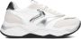 VOILE BLANCHE Lage Sneakers Dames Club108 Maat: 36 Materiaal: Suède Kleur: Wit - Thumbnail 3