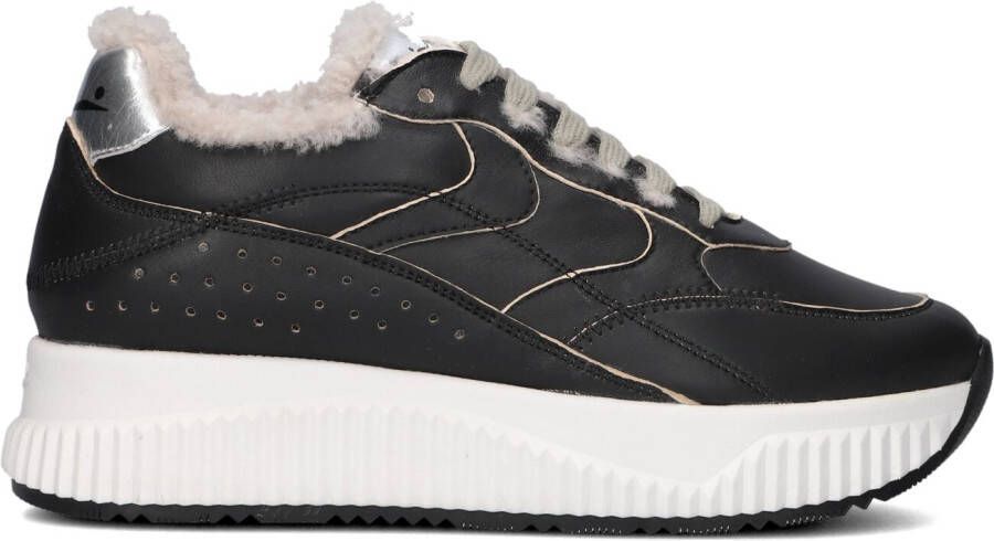 VOILE BLANCHE Lage Sneakers Dames Lana Fresh Maat: 37 Materiaal: Leer Kleur: Zwart
