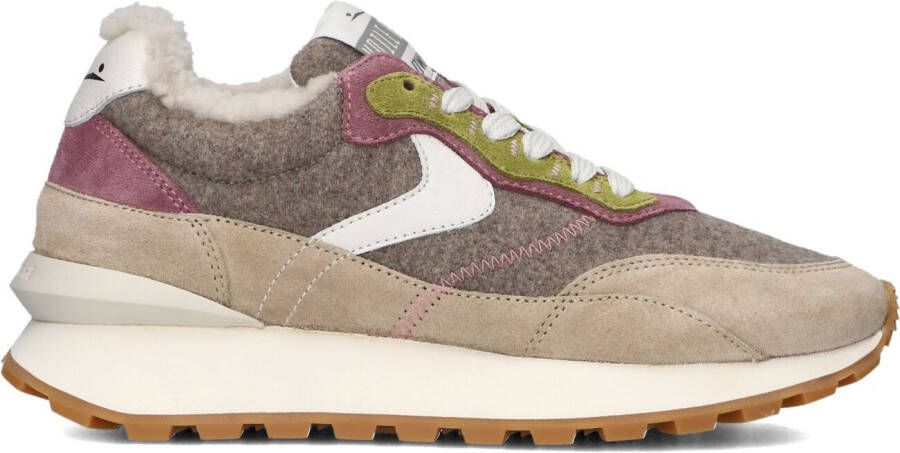 VOILE BLANCHE Lage Sneakers Dames Qwark Hype Maat: 36 Materiaal: Suède Kleur: Bruin