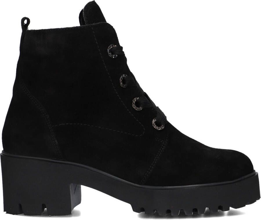 WALDLAUFER Waldläufer Enkellaarsjes Dames 608802 Maat: 38 5 Materiaal: Suède Kleur: Zwart - Foto 2