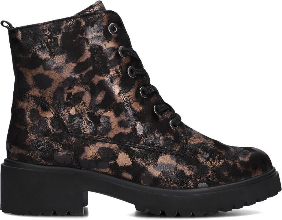Wäldlaufer Waldlaufer Enkellaarsjes Dames Laarzen Damesschoenen Leer Leopardprint 716801 Leopard - Foto 5
