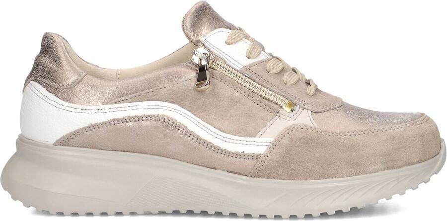 WALDLAUFER Waldläufer Lage Sneakers Dames Janka Leer Goudkleurig