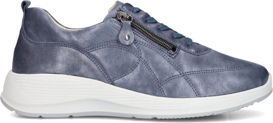 WALDLAUFER Waldläufer Lage Sneakers Dames Kalea Maat: 37 Materiaal: Leer Kleur: Blauw