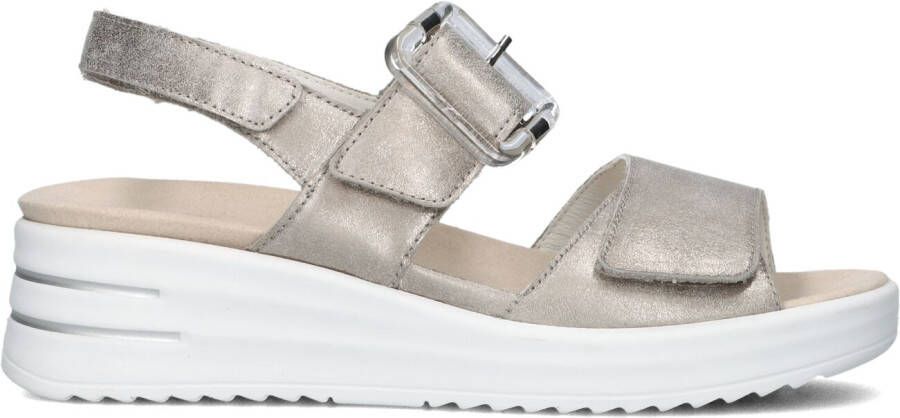 WALDLAUFER Waldläufer Sandalen Dames 795006 Maat: 42 Materiaal: Leer Kleur: Grijs