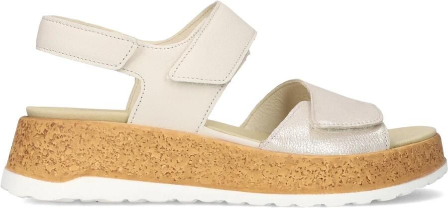 WALDLAUFER Waldläufer Sandalen met Hak Dames H-libby Maat: 38 5 Materiaal: Leer Kleur: Beige - Foto 6