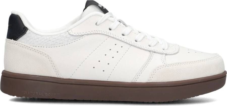WODEN Lage Sneakers Dames Bjork Mix Maat: 37 Materiaal: Leatherlook Kleur: Wit